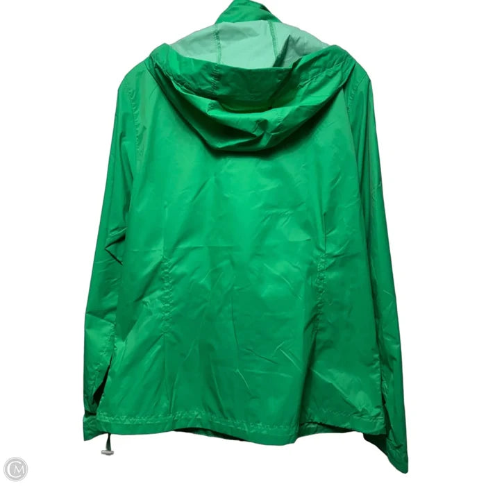 Jacket Windbreaker By Columbia In Green, Size: L