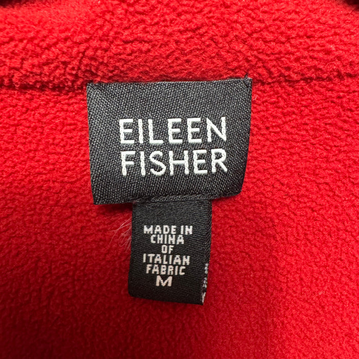 Jacket Windbreaker By Eileen Fisher In Red, Size: M