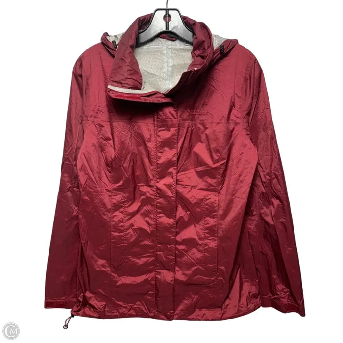 Jacket Windbreaker By Marmot In Maroon, Size: M