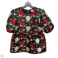 Jacquard Top Short Sleeve Designer By Kate Spade In Floral Print, Size: 10