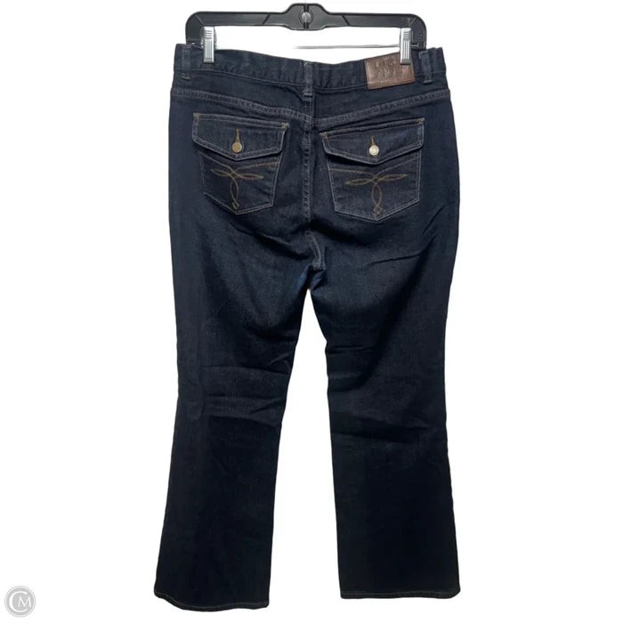 Jeans Boot Cut By Lauren By Ralph Lauren In Blue Denim, Size: 10p