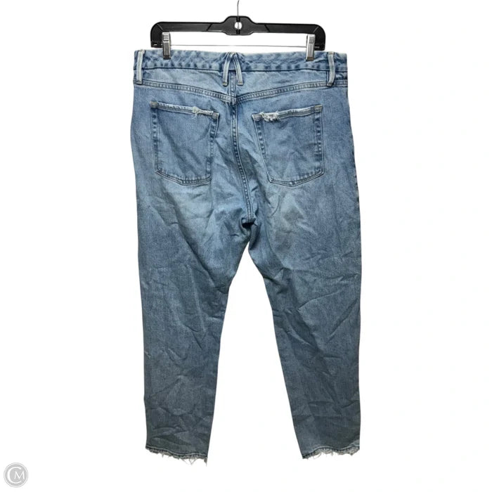 Jeans Boyfriend By Good American In Blue Denim, Size: 14/32