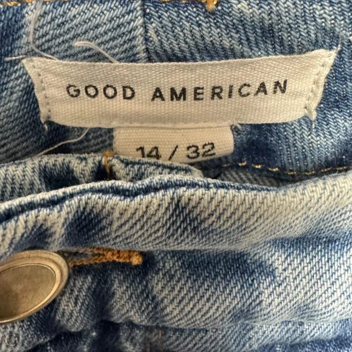 Jeans Boyfriend By Good American In Blue Denim, Size: 14/32