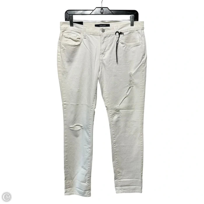 Jeans Boyfriend By J Brand In White, Size: 4