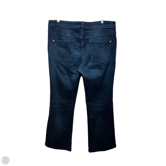 Jeans Flared By Pilcro In Blue Denim, Size: 14/32