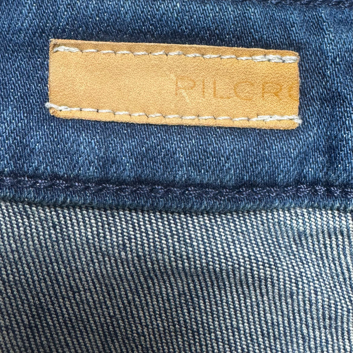 Jeans Flared By Pilcro In Blue Denim, Size: 14/32
