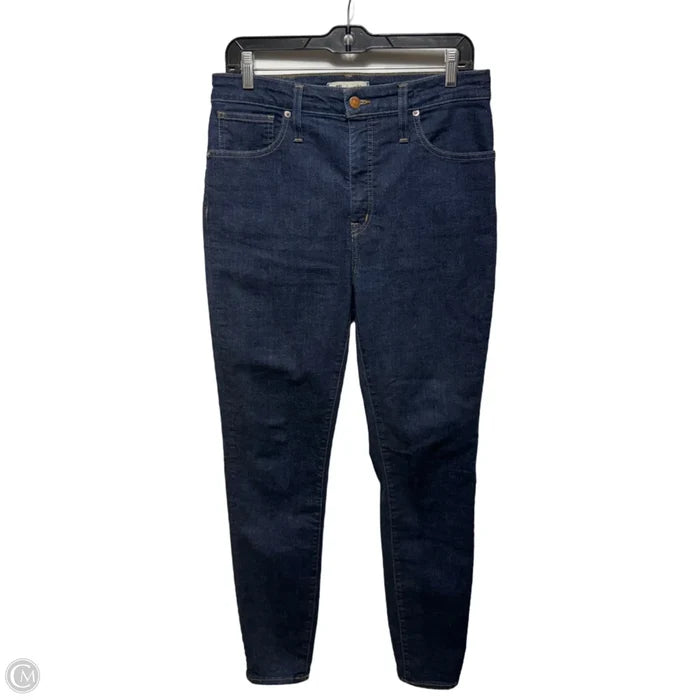 Jeans Skinny By Madewell In Blue Denim, Size: 10/30
