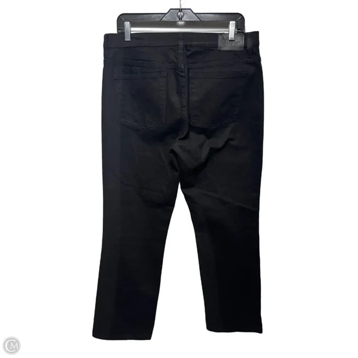 Jeans Straight By Lauren By Ralph Lauren In Black, Size: 12