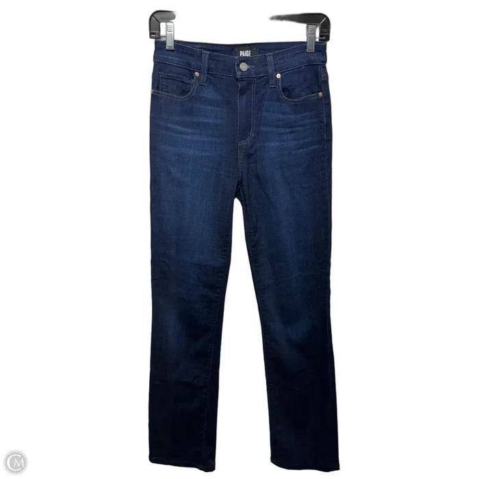 Jeans Straight By Paige In Blue Denim, Size: 2