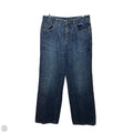 Jeans Stretch Wide Leg By Talbots In Blue Denim, Size: 10