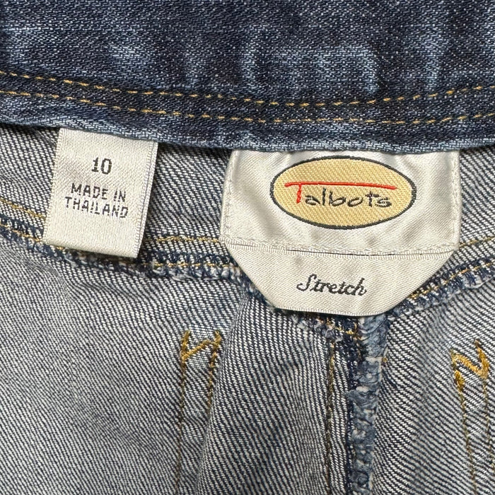 Jeans Stretch Wide Leg By Talbots In Blue Denim, Size: 10