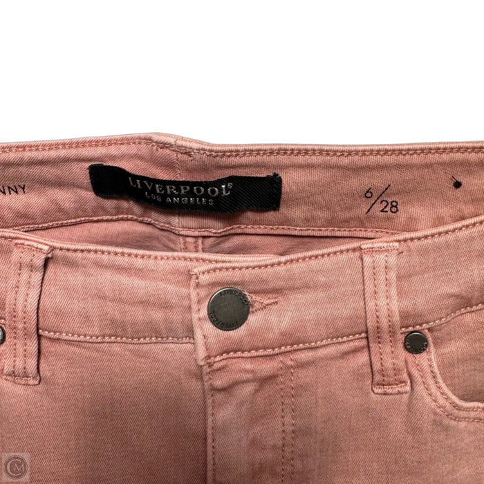 Jeans The Ankle Skinny By Liverpool In Mauve, Size: 6