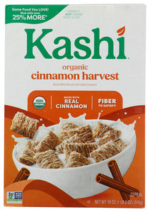 KASHI ORGANIC CINNAMON HARVEST CEREAL  '018627116011