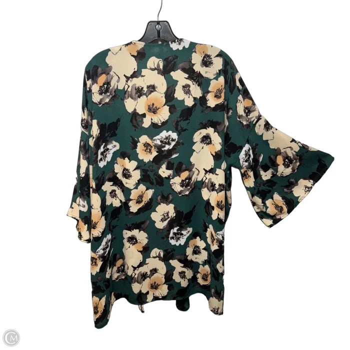 Kimono By Pink Blush In Floral Print, Size: Xl
