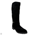 Kira Suede Boots Knee Flats By Palmroth Original In Black, Size: 10