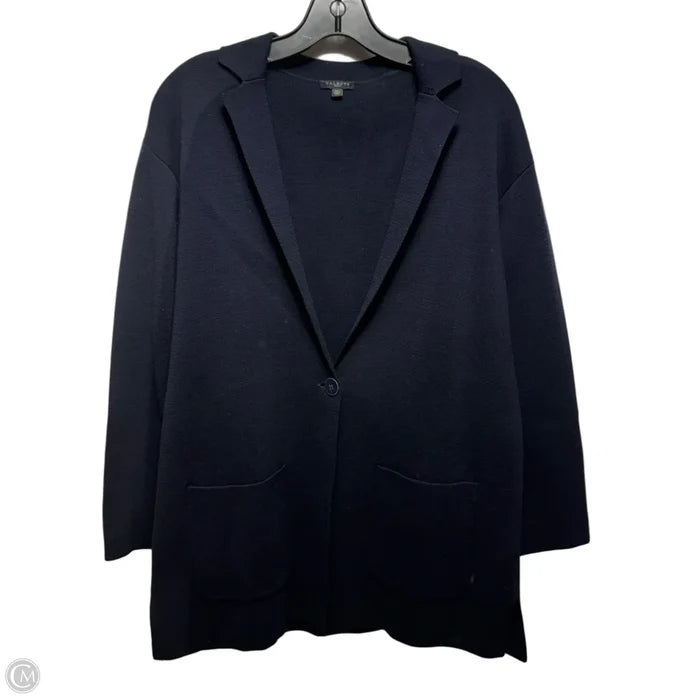 Knit Blazer By Talbots In Navy, Size: Mp