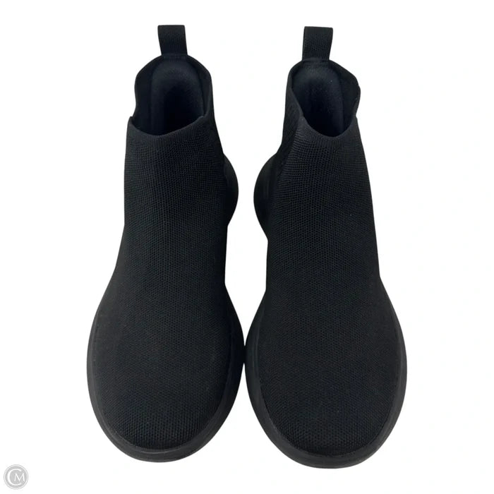 Knit Boots Ankle Flats By Vivaia In Black, Size: 9 (40)