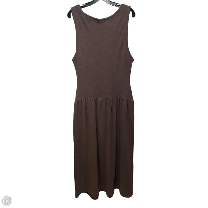 Knit Dress Casual Maxi By Free People In Brown, Size: Xl