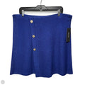 Knit Skirt Midi By Misook In Blue, Size: L