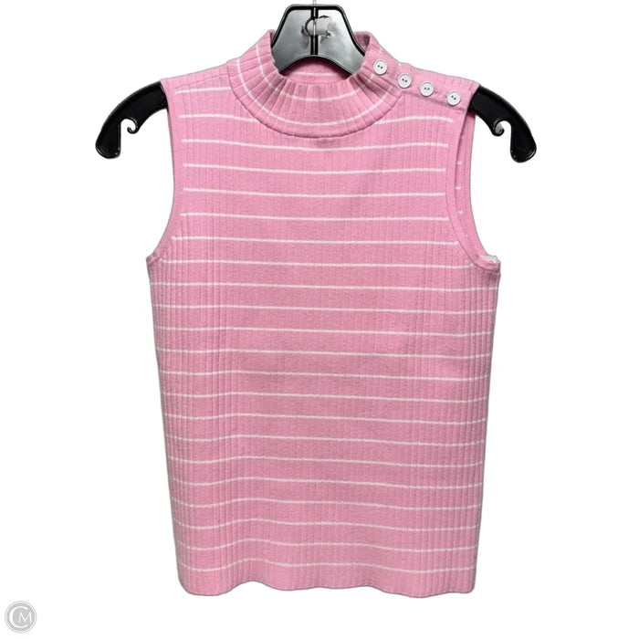 Knit Top Sleeveless By Talbots In Striped Pattern, Size: Sp
