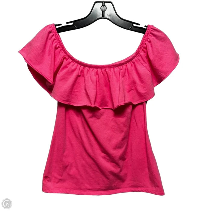 La Fortuna Ruffle Top Sleeveless Designer By Lilly Pulitzer In Pink, Size: XS