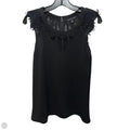 Lace Trim Top Sleeveless By Hawthorn In Black, Size: S