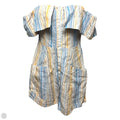 Landy Linen Off-The Shoulder Mini Dress By Reformation In Striped Pattern, Size: 4