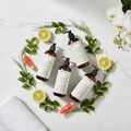 Circular Flat Lay - 4 Bottles