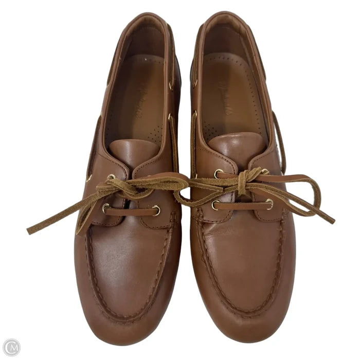 Leather Shoes Flats By Madewell In Brown, Size: 9