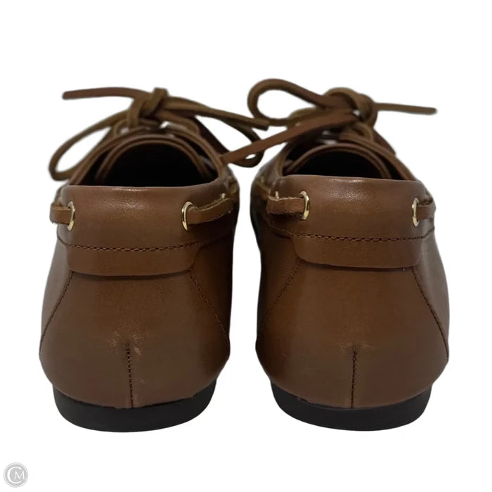Leather Shoes Flats By Madewell In Brown, Size: 9
