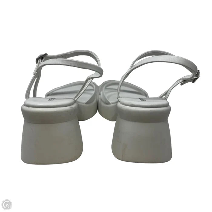 Leonel Platform Sandals By Jeffrey Campbell In White, Size: 7