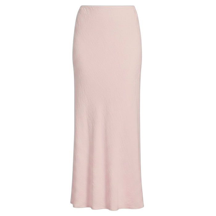 Light Linen Long Bias Skirt By Bryn Walker In Pink, Size: XXS