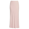 Light Linen Long Bias Skirt By Bryn Walker In Pink, Size: XXS