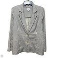 Linen Blend Blazer By Evereve In Striped Pattern, Size: S