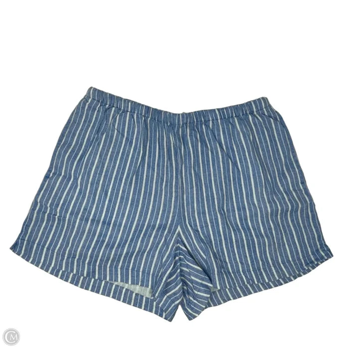 Linen Blend Shorts By A New Day In Striped Pattern, Size: S