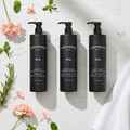 Flat Lay - All 3 Bottles with Scattered Ingredients