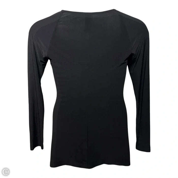 Long Sleeve Sweetheart Blouse By Norma Kamali In Black, Size: M (38)