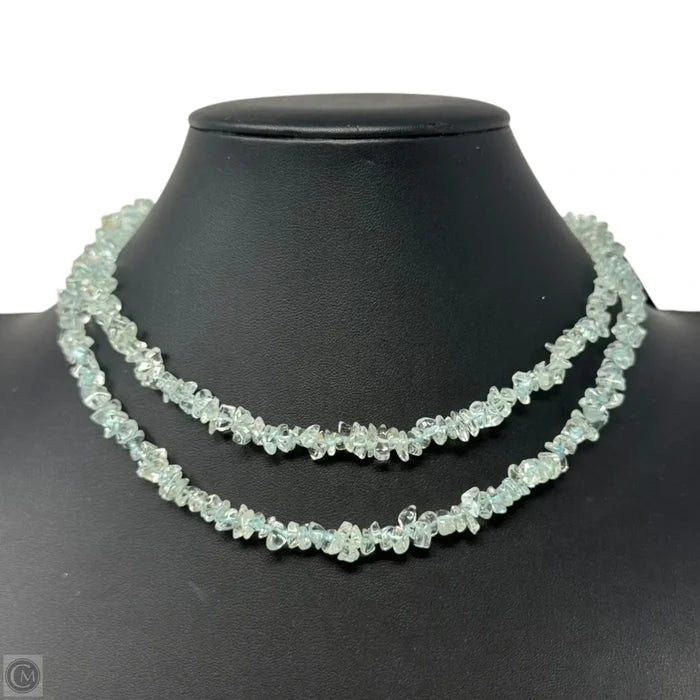 Long Stone Chip Necklace