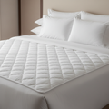 Downlite hotel mattress pad king size white quilted luxury hotel bedding protection