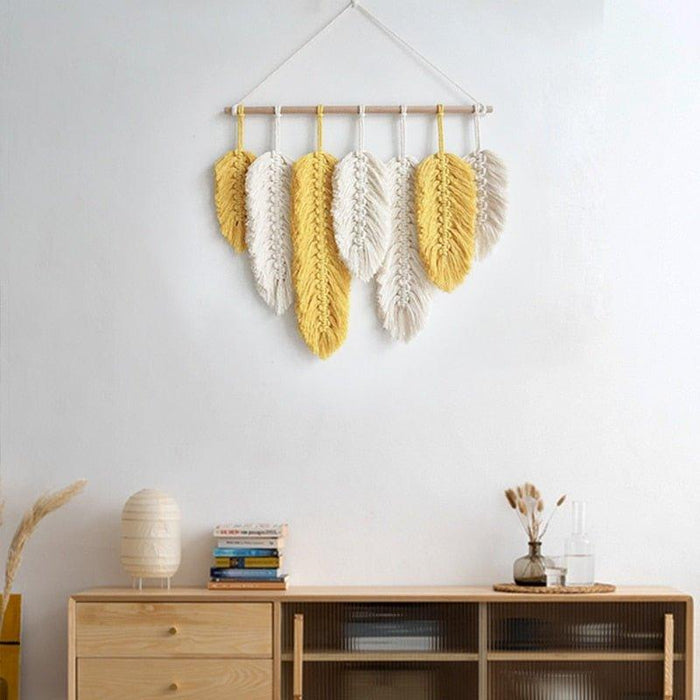 Macrame Feather Wall Decor - EcoStuff