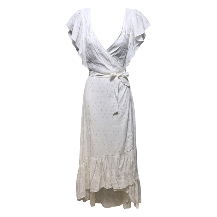 Maggie Dress By Drew In White & Gold, Size: S