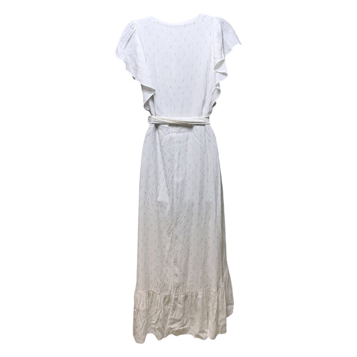 Maggie Dress By Drew In White & Gold, Size: S
