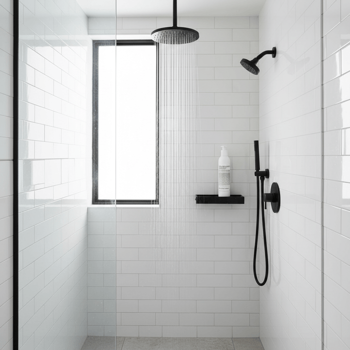 MALIN+GOETZ Body Wash in modern luxury shower