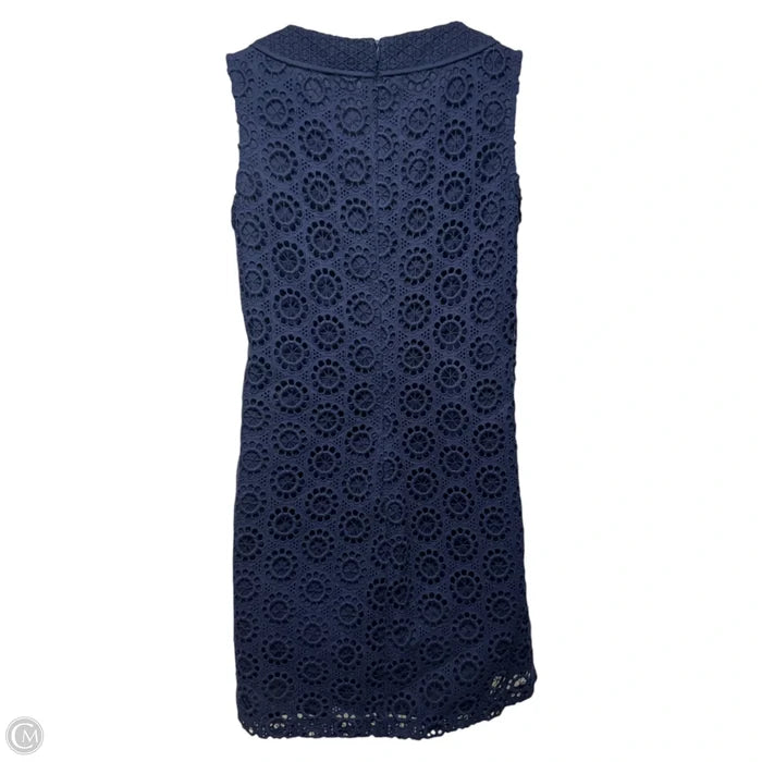 Maple Sleeveless Eyelet Cotton Shift Dress By Trina Turk In Navy, Size: 8