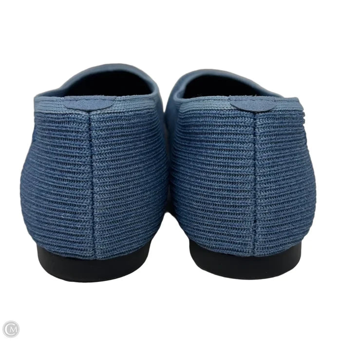 Margot Square-Toe V-Cut Flats By Vivaia In Blue, Size: 8.5 (39)