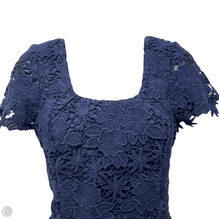 Marta Dress Designer By Lilly Pulitzer In True Navy Truly Floral Lace, Size: 6