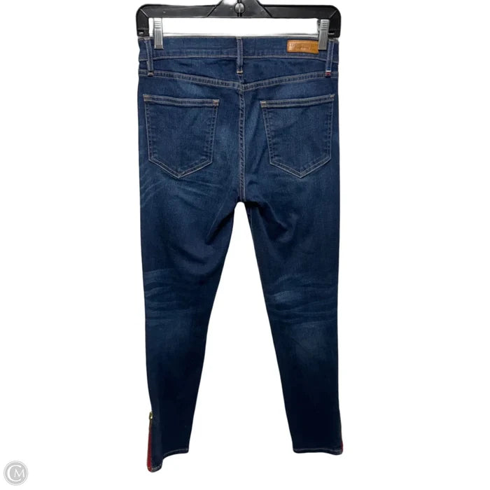 Medium Wash Signature Skinny Crop Pant Jeans By Etienne Marcel In Blue Denim, Size: 6/28