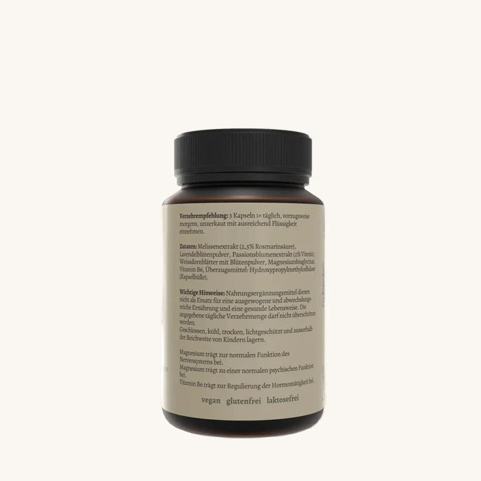 Natura Nova Mental essentia Nahrungsergaenzung Zutatenliste und Produktinformationen Rueckseite