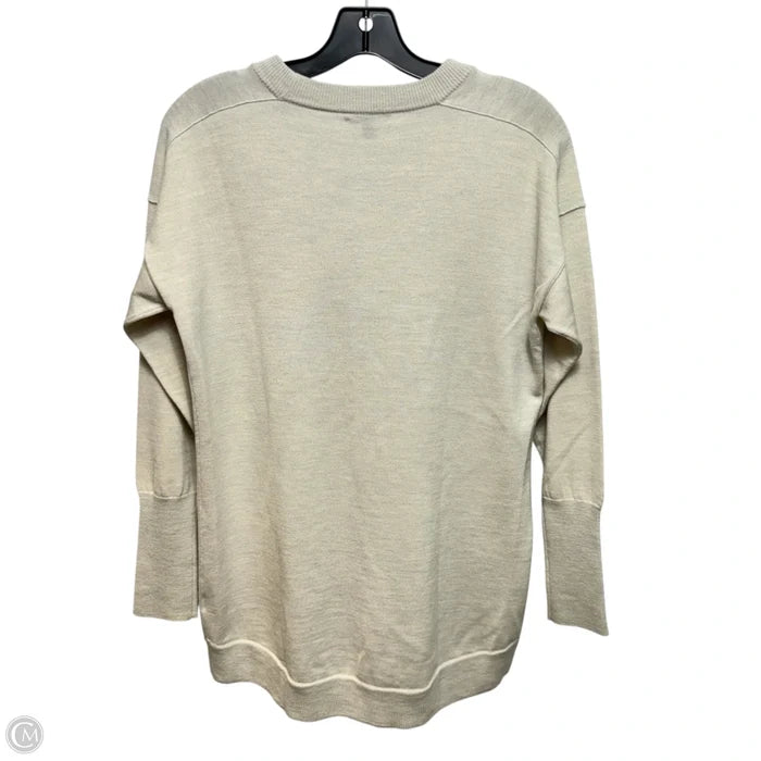 Merino Wool Blend Sweater By J. Crew In Cream, Size: M