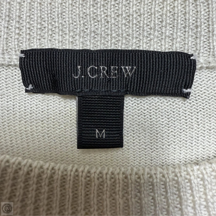 Merino Wool Blend Sweater By J. Crew In Cream, Size: M